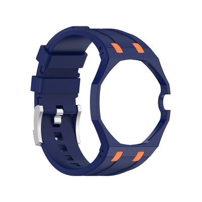 Bleu O. bracelet en silicone