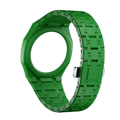 Bracelet en céramique verte foncé