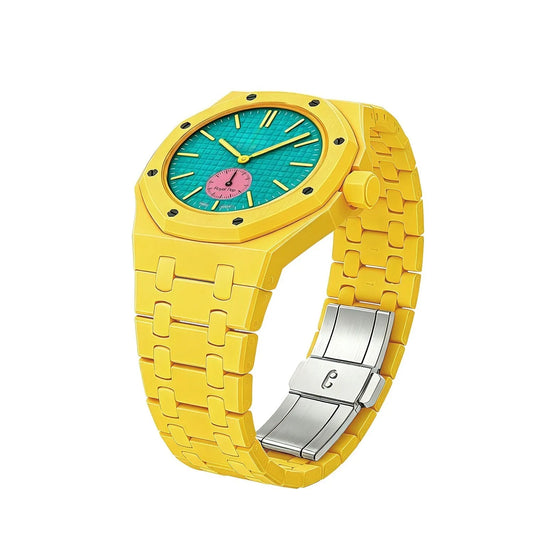 Spring yellow bioceramic band
