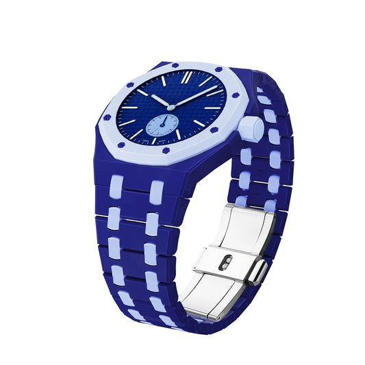 Tech blue bioceramic band