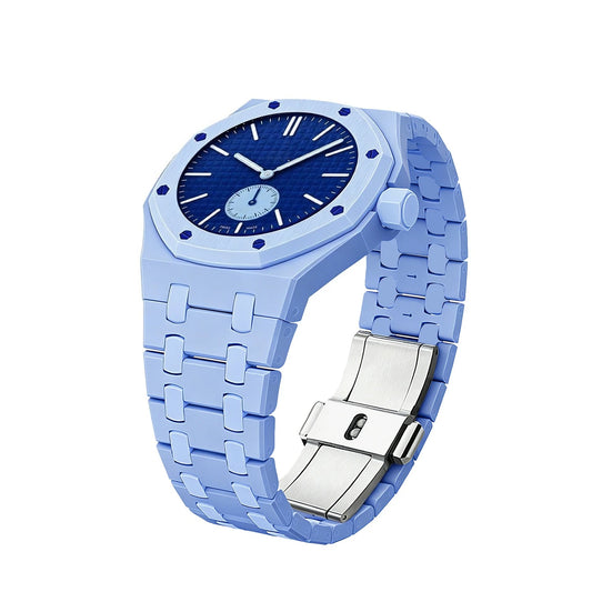 Light blue bioceramic band