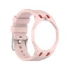 Armband aus hellrosa Silikon